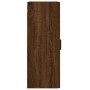 Armario de pared marrón roble 34,5x34x90 cm de vidaXL, Aparadores - Ref: Foro24-828875, Precio: 60,58 €, Descuento: %