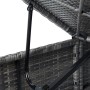 Tumbona con cojín de ratán sintético gris en Tumbonas | Comprar online en Foru.es
