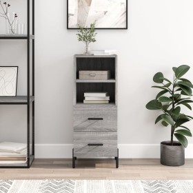 Aparador madera de ingeniería gris Sonoma 34,5x34x90 cm de vidaXL, Aparadores - Ref: Foro24-828682, Precio: 60,08 €, Descuent...