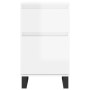 Aparadores 2 uds madera de ingeniería blanco brillo 40x35x70 cm de vidaXL, Aparadores - Ref: Foro24-831169, Precio: 77,92 €, ...