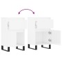 Aparadores 2 uds madera de ingeniería blanco brillo 40x35x70 cm de vidaXL, Aparadores - Ref: Foro24-831169, Precio: 77,92 €, ...