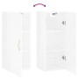 Armario de pared blanco brillante 34,5x34x90 cm de vidaXL, Aparadores - Ref: Foro24-828838, Precio: 50,78 €, Descuento: %