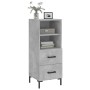 Aparador de madera contrachapada gris hormigón 34,5x34x90 cm de vidaXL, Aparadores - Ref: Foro24-828672, Precio: 55,47 €, Des...
