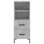 Aparador de madera contrachapada gris hormigón 34,5x34x90 cm de vidaXL, Aparadores - Ref: Foro24-828672, Precio: 55,47 €, Des...