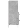 Aparador de madera contrachapada gris hormigón 34,5x34x90 cm de vidaXL, Aparadores - Ref: Foro24-828672, Precio: 55,47 €, Des...