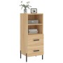 Aparador madera contrachapada color roble Sonoma 34,5x34x90 cm de vidaXL, Aparadores - Ref: Foro24-828679, Precio: 58,36 €, D...