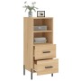 Aparador madera contrachapada color roble Sonoma 34,5x34x90 cm de vidaXL, Aparadores - Ref: Foro24-828679, Precio: 58,36 €, D...