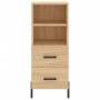 Aparador madera contrachapada color roble Sonoma 34,5x34x90 cm de vidaXL, Aparadores - Ref: Foro24-828679, Precio: 58,36 €, D...