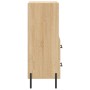 Aparador madera contrachapada color roble Sonoma 34,5x34x90 cm de vidaXL, Aparadores - Ref: Foro24-828679, Precio: 58,36 €, D...