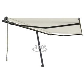 Toldo de pie automático crema 400x300 cm en Toldos | Comprar online en Foru.es