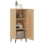 Aparador madera contrachapada color roble Sonoma 34,5x34x90 cm de vidaXL, Aparadores - Ref: Foro24-830463, Precio: 65,35 €, D...