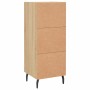 Aparador madera contrachapada color roble Sonoma 34,5x34x90 cm de vidaXL, Aparadores - Ref: Foro24-830463, Precio: 65,35 €, D...
