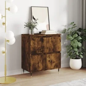 Aparador madera contrachapada color roble ahumado 60x35x70 cm de vidaXL, Aparadores - Ref: Foro24-831209, Precio: 65,29 €, De...
