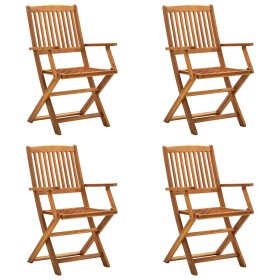 Sillas de jardín plegables 4 unidades madera maciza de acacia en Sillas de jardín | Comprar online en Foru.es