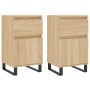 Aparadores 2 uds madera de ingeniería roble Sonoma 40x35x70 cm de vidaXL, Aparadores - Ref: Foro24-831171, Precio: 82,91 €, D...
