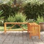 Banco de jardín con 2 jardineras acacia maciza 117x117x40 cm en Bancos de jardín | Comprar online en Foru.es
