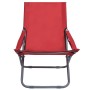 Sillas de playa plegables 2 unidades tela rojo de vidaXL, Sillas de jardín - Ref: Foro24-47904, Precio: 112,54 €, Descuento: %