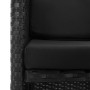 Set comedor de jardín 3 piezas y cojines ratán sintético negro en Conjuntos de jardín | Comprar online en Foru.es