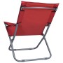 Sillas de playa plegables 2 unidades tela rojo de vidaXL, Sillas de jardín - Ref: Foro24-47904, Precio: 112,54 €, Descuento: %
