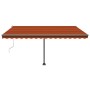 Toldo de pie automático naranja y marrón 400x300 cm en Toldos | Comprar online en Foru.es