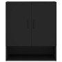 Armario de pared madera de ingeniería negro 60x31x70 cm de vidaXL, Taquillas y armarios de almacenamiento - Ref: Foro24-82992...