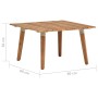 Mesa de centro de jardín madera maciza de acacia 60x60x36 cm en Mesas de jardín | Comprar online en Foru.es