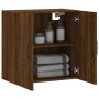 Armario de pared madera de ingeniería marrón roble 60x31x60 cm de vidaXL, Taquillas y armarios de almacenamiento - Ref: Foro2...