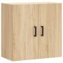Sonoma oak engineered wood wall cabinet 60x31x60 cm by vidaXL, Lockers and storage cabinets - Ref: Foro24-829967, Price: 54,5...