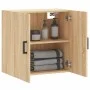 Sonoma oak engineered wood wall cabinet 60x31x60 cm by vidaXL, Lockers and storage cabinets - Ref: Foro24-829967, Price: 54,5...