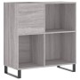 Mueble discos madera contrachapada gris Sonoma 84,5x38x89 cm de vidaXL, Almacenamiento para CD y DVD - Ref: Foro24-831786, Pr...
