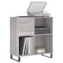 Mueble discos madera contrachapada gris Sonoma 84,5x38x89 cm de vidaXL, Almacenamiento para CD y DVD - Ref: Foro24-831786, Pr...