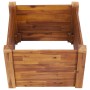Arriate de madera maciza de acacia 60x60x44 cm en Macetas y jardineras | Comprar online en Foru.es