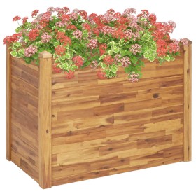 Arriate de madera maciza de acacia 110x60x84 cm en Macetas y jardineras | Comprar online en Foru.es