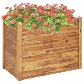 Arriate de madera maciza de acacia 110x60x84 cm en Macetas y jardineras | Comprar online en Foru.es
