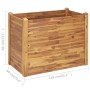 Arriate de madera maciza de acacia 110x60x84 cm en Macetas y jardineras | Comprar online en Foru.es