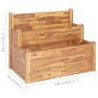 Jardinera de 2 niveles madera maciza de acacia 110x75x84 cm en Macetas y jardineras | Comprar online en Foru.es