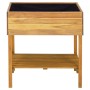 Jardinera elevada de madera maciza de acacia 78,5x58,5x78,5 cm en Macetas y jardineras | Comprar online en Foru.es