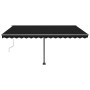 Toldo automático LED sensor de viento gris antracita 400x300 cm en Toldos | Comprar online en Foru.es