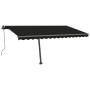 Toldo automático LED sensor de viento gris antracita 400x300 cm en Toldos | Comprar online en Foru.es