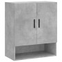 Armario de pared madera de ingeniería gris hormigón 60x31x70 cm de vidaXL, Taquillas y armarios de almacenamiento - Ref: Foro...