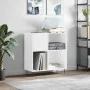 Sperrholz-Disc-Gehäuse glänzend weiß 84,5x38x89 cm von vidaXL, CD- und DVD-Speicher - Ref: Foro24-831774, Preis: 75,69 €, Rab...