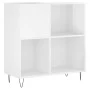 Sperrholz-Disc-Gehäuse glänzend weiß 84,5x38x89 cm von vidaXL, CD- und DVD-Speicher - Ref: Foro24-831774, Preis: 75,69 €, Rab...