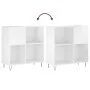 Sperrholz-Disc-Gehäuse glänzend weiß 84,5x38x89 cm von vidaXL, CD- und DVD-Speicher - Ref: Foro24-831774, Preis: 75,69 €, Rab...