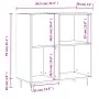 Sperrholz-Disc-Gehäuse glänzend weiß 84,5x38x89 cm von vidaXL, CD- und DVD-Speicher - Ref: Foro24-831774, Preis: 75,69 €, Rab...