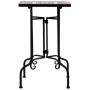 Mesa auxiliar de mosaico cerámica terracota y blanco en Soportes para macetas | Comprar online en Foru.es