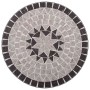 Mesa bistro de mosaico cerámica gris 60 cm en Mesas de jardín | Comprar online en Foru.es