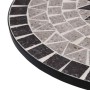 Mesa bistro de mosaico cerámica gris 60 cm en Mesas de jardín | Comprar online en Foru.es