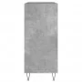 Mueble discos madera contrachapada gris hormigón 84,5x38x89 cm de vidaXL, Almacenamiento para CD y DVD - Ref: Foro24-831776, ...