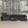 Set muebles de jardín 6 piezas y cojines ratán sintético negro en Conjuntos de jardín | Comprar online en Foru.es