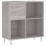 Mueble discos madera contrachapada gris Sonoma 84,5x38x89 cm de vidaXL, Almacenamiento para CD y DVD - Ref: Foro24-831778, Pr...